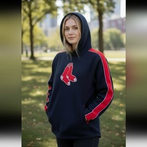 ⚾️Reebok RED SOX MLB  Genuine Merchandise Navy Hoodie